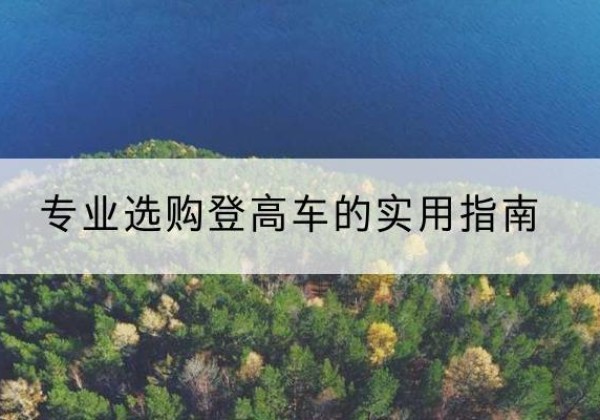 新龙电动登高车厂家推荐-专业选购登高车的实用指南
